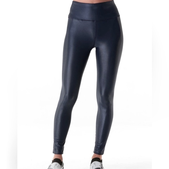 SPANX Pants - SPANX FAUX LEATHER LEGGINGS PETITE SIZE M NWT